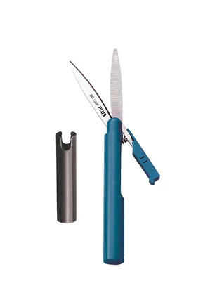 Obrázek produktu pro PLUS JAPAN Kapesní nůžky špičaté Délka: 135 mm černá/modrá
