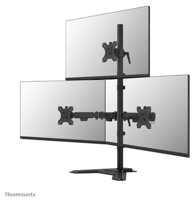 Produktbild von NEOMOUNTS Tischhalterung triple -5kg 10-32''/höv/neig/schwe/180°Stopp
