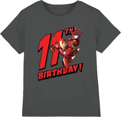 Obrázek produktu pro Iron Man - Dětské tričko - 11. narozeniny TV3549 (116) (uhlí)