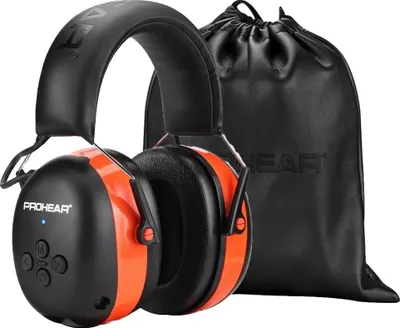 Productafbeelding van Oorkappen met gehoorbescherming, 25 dB geluidsreductie, 40 uur speelduur, Bluetooth 5.0, oranje