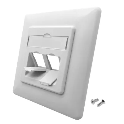 Produktbild von ARLI Keystone Jacks Anschlussdose 2-fach Einbaurahmen Leerdose Unterputz
