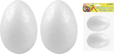 Obrázek produktu pro Vajíčko dekorační polystyrénové 9 cm, 2ks