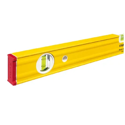 Zdjęcie produktu dla Poziomica 80 AS-2 120cm aluminium żółta ± 0,5 mm/m STABILA