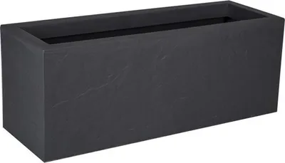 Image de Pot à plantes EDA Noir Anthracite 79,5 x 29,5 x 29,5 cm