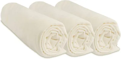 Image de Draps-housse 70 x 140 cm, lot de 3, en coton jersey, pour lit de bébé