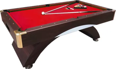 Produktbild von Billardtisch 8 ft Billard Billard-Spiel Messung 220 x 110 cm rot