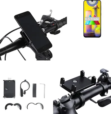 Produktbild von K-S-Trade Handyhalterung für das Fahrrad kompatibel mit Oukitel WP8 Pro Halter Lenkstange Fahrradhalterung Motorrad Bike Mount Befestigung Smartphone