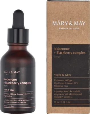 Immagine prodotto di MARY&MAY Idebenone + Blackberry Complex Siero viso levigante 30ml