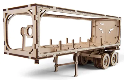 Produktbild von UGEARS 3D-Puzzle Anhänger für Heavy Boy LKW VM-03 138 Teile