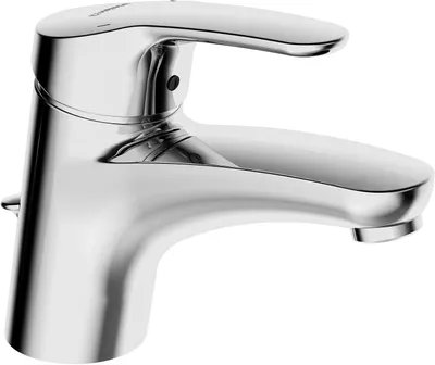 Produktbild von Hansa Waschtisch-Einhebelm. HANSAMIX 01092283 m.Garnitur u.flex.Druckschl.,verchromt