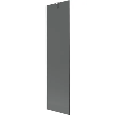 Obrázok produktu pre Mexen Next vaňová zástena jednokrídlová 50 x 150 cm, Grafitová čierna, Biela - 895-050-000-00-40-20