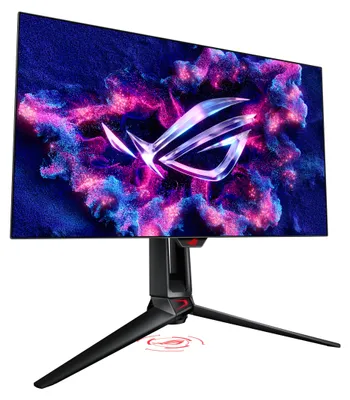 Produktbild von ASUS ROG Swift OLED PG27AQDP, 67,3 cm (26.5"), 2560 x 1440 Pixel, Quad HD, OLED, 0,03 ms, Schwarz