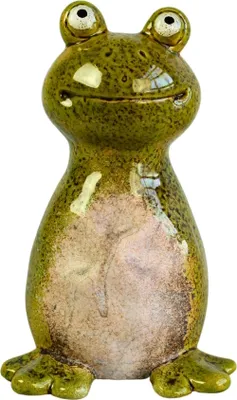 Produktbild von Zaunhocker Frosch aus Keramik Dekofigur Gartenfigur Keramikfigur Gartendeko Deko