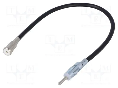 Zdjęcie produktu dla 1 x Adapter antenowy z przewodem, złączem DIN i gniazdem ISO, długość 0,15 m, złącza i adaptery