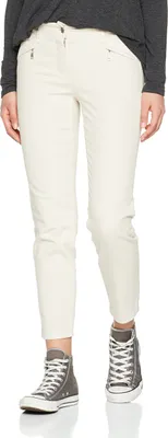 Produktbild von 22383 Gerry Weber, Best4me, Damen Jeans Hose, Softgabardine Stretch, hellbeige, D 36 W 28 L 32