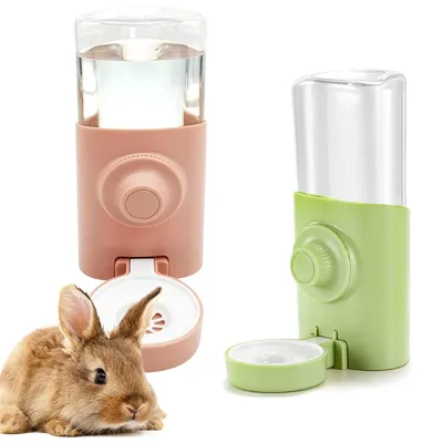 Produktbild von Hängende Kleintier-Trinkflasche 600 ml – Automatischer Wasserspender für Kaninchen, Meerschweinchen & Co.