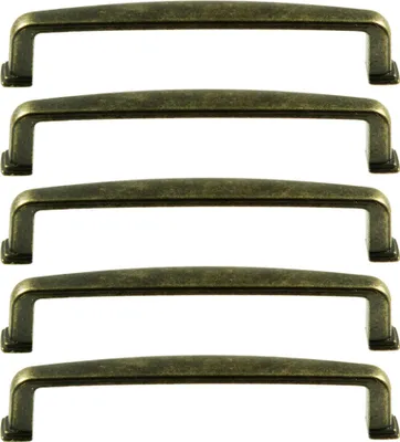 Produktbild von 5 Metall-Griffe Bogengriffe antik bronze Schubladengriffe Schrankgriffe Möbelgriffe, Größenwahl, Größe:137 x 17 mm