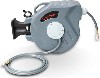 Immagine prodotto di Avvolgitubo Jopassy avvolgitubo automatico per aria compressa automatico 20m tubo aria compressa attacco 1/4 incl. portagomma a parete, pressione di esercizio max. 18 bar