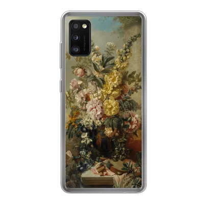 Produktbild von MuchoWow® Handyhülle Schutzhülle Hülle für Samsung Galaxy A41 Große Vase mit Blumen - Alte Meister - Malerei Silikon Softcase Handy Hülle - Mobiltelefon
