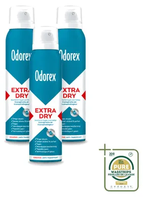 Obrázok produktu pre 3 x Antiperspirantový sprej Odorex Extra Dry Sensitive - 150 ml - Balenie (3 kusy)