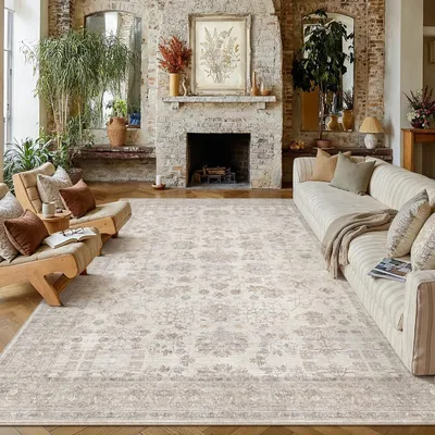 Produktbild von Vintage-Teppich, beige, 240 x 300 cm, maschinenwaschbar
