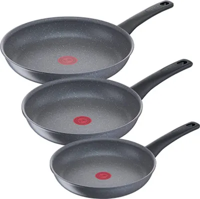 Produktbild von Tefal G28090 Natural On Pfannenset 3- Teilig 20/24/28 cm