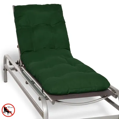 Produktbild von Beautissu Auflage Sonnenliege Deckchair Flair RL, 190x60x8 cm, Dunkelgrün
