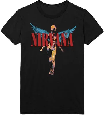 Image de Nirvana - T-shirt "Angelic" pour homme/femme unie RO1375 (M) (Noir)
