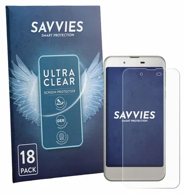 Produktbild von 18x Für Sharp Aquos SHV37 Schutzfolie Savvies Displayschutz Display Schutz Folie Klar Transparent