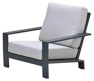 Produktbild von Garden Impressions Lincoln Lounge Sessel - carbon black - valley sand