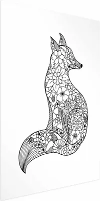 Produktbild von Posterpapier Poster - Fox in Flowers 21x30 cm Tiere n-A-0783-ao-a