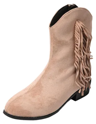 Produktbild von Elzusha – Retro-Cowboystiefel mit Fransen und Reißverschluss