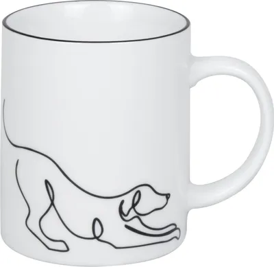 Produktbild von KÖNITZ 1110023017 Becher Hommage à Picasso - Le Chien (Der Hund) 300 ml aus Porzellan