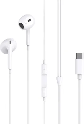 Produktbild von XO Kabelgebundene In-Ear-Kopfhörer 1,2m in Weiß mit USB-C Anschluss