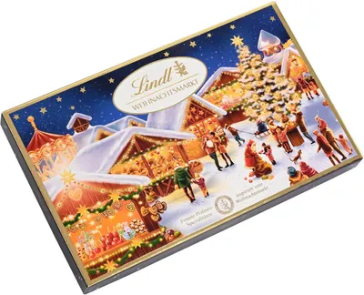 Zdjęcie produktu dla Czekoladki świąteczne Lindt z mlecznej czekolady 130g