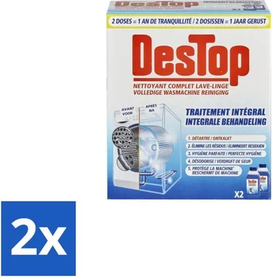 Obrázek produktu pro Desktop – čistič praček – integrovaná údržba – dvojbalení – výhodné balení – 2 kusy