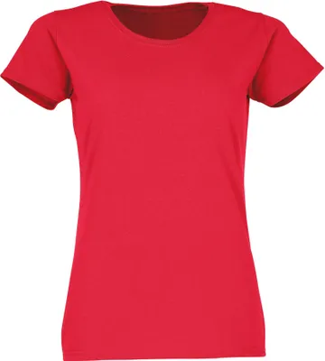 Produktbild von Fruit of the Loom Valueweight T Lady-Fit Farbe: rot Größe: M