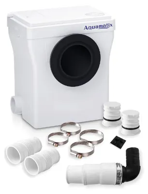 Abwasserpumpe 400W, 110L/min, für Toilette, Waschbecken, Badewanne