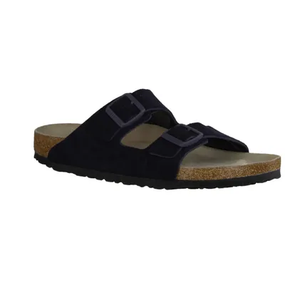 Produktbild von Birkenstock Arizona Wildleder Blau Schmales Fußbett - Pantoffel - 1020716