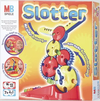 Produktbild von Hasbro Gaming Slotter Spiel mit Spezial-Schlüssel zum Bewegen der Räder