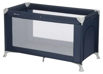Immagine prodotto di Bebeconfort Sweet Dreams, 0-3 anni (0-15 kg), Lettino da viaggio leggero per neonati, Ampio materasso imbottito, Finestra laterale, Con borsa da viaggio, Blu navy