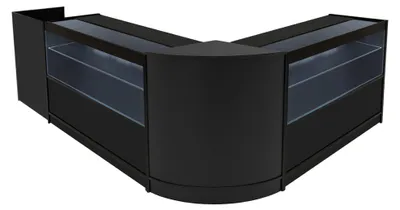 Immagine prodotto di Set di banconi espositivi LED Phoenix: CM60 + C1200 (2 pezzi) + TB60 – Colore nero