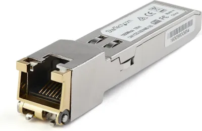 Produktbild von Startech.com sfp transceiver module compatible with cisco glc-te - 1000base-t with extended temperature - copper transceiver (glctest),lifetime warranty