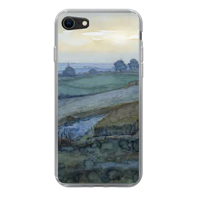 Produktbild von MuchoWow® Handyhülle Schutzhülle Hülle für iPhone 8 Landschaft bei Arnheim - Piet Mondrian Silikon Softcase Handy Hülle - Schutzhaube