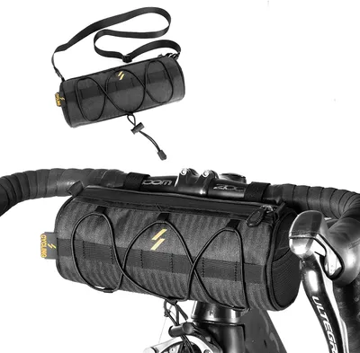 Immagine prodotto di ROCKBROS borsa da manubrio per bicicletta, borsa multifunzionale, con tracolla, circa 2,4 litri