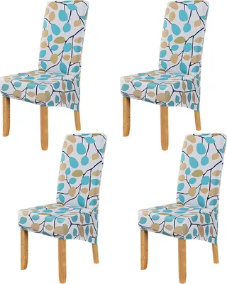 Produktbild von Stretch Stuhlhusse 4 pcs, Parsons Stuhl Slipcover-Stuhlbezüge für Speisesaal, Verlässt