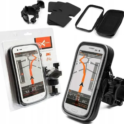 Zdjęcie produktu dla UCHWYT ROWEROWY MOTOCYKLOWY NA TELEFON Wodoodporny T177