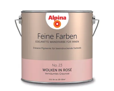 Produktbild von Alpina Feine Farben No. 23 Wolken in Rosé edelmatt 2,5 Liter
