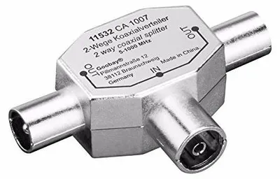 Zdjęcie produktu dla Rozdzielacz t adapter TV satelitarny koncentryczny wtyczka gniazdo