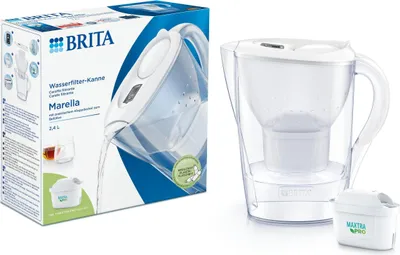 Produktbild von Brita Wasserfilter-Kanne Marella weiß 2,4L inkl.1 MX Pro Kartusche (1er Pack)